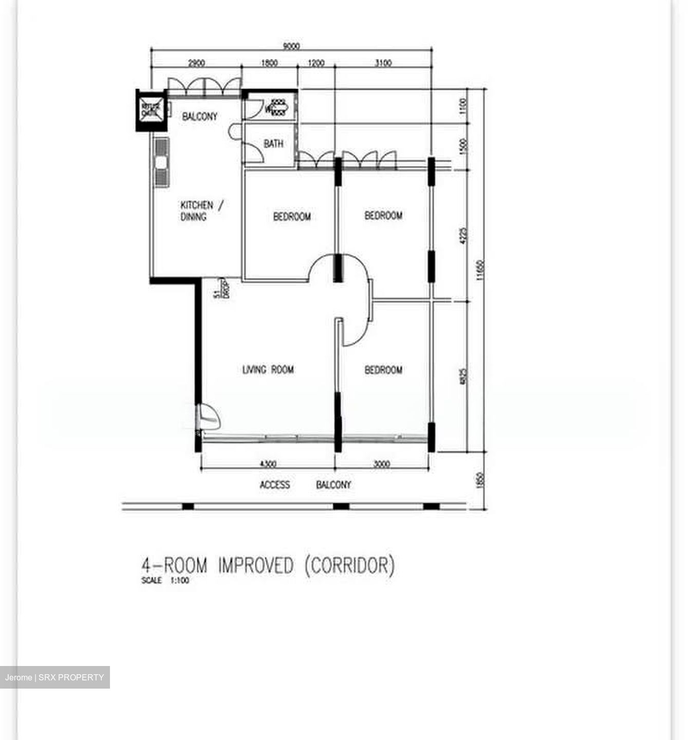 Blk 44 Bedok South Parkview (Bedok), HDB 4 Rooms #605909151
